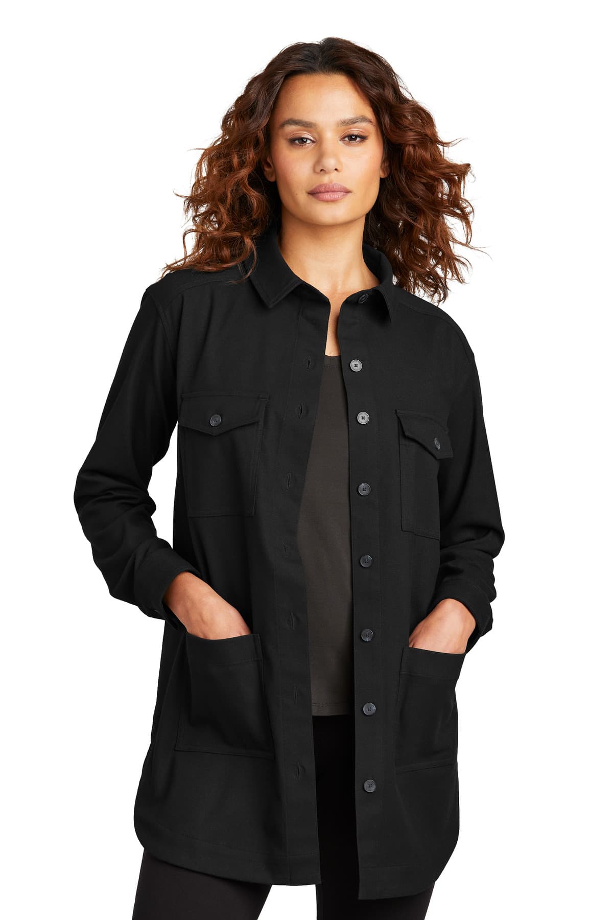Mercer+Mettle Women's Long Sleeve Twill Overshirt MM2021